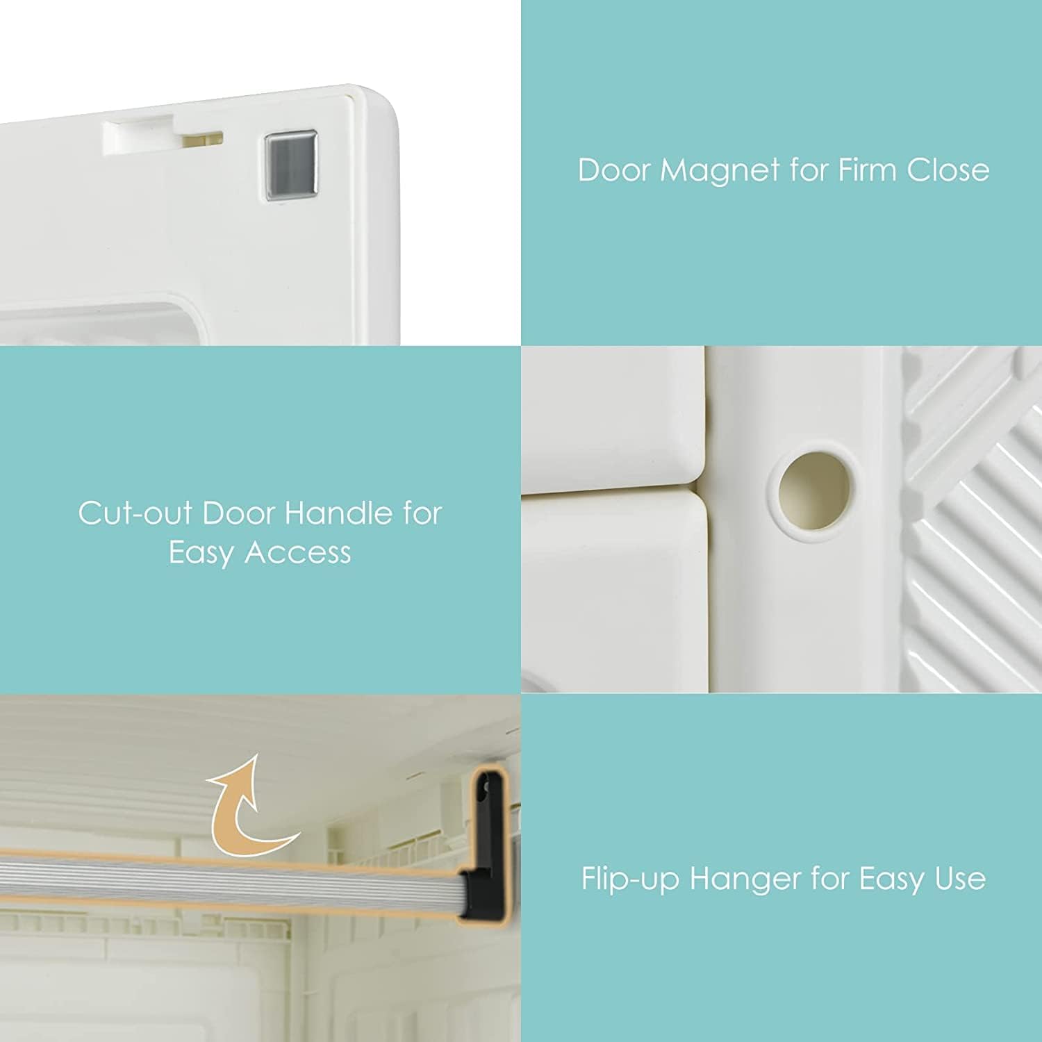Portable Wardrobe Closet with Cover – Large Capacity Foldable Storage Organizer