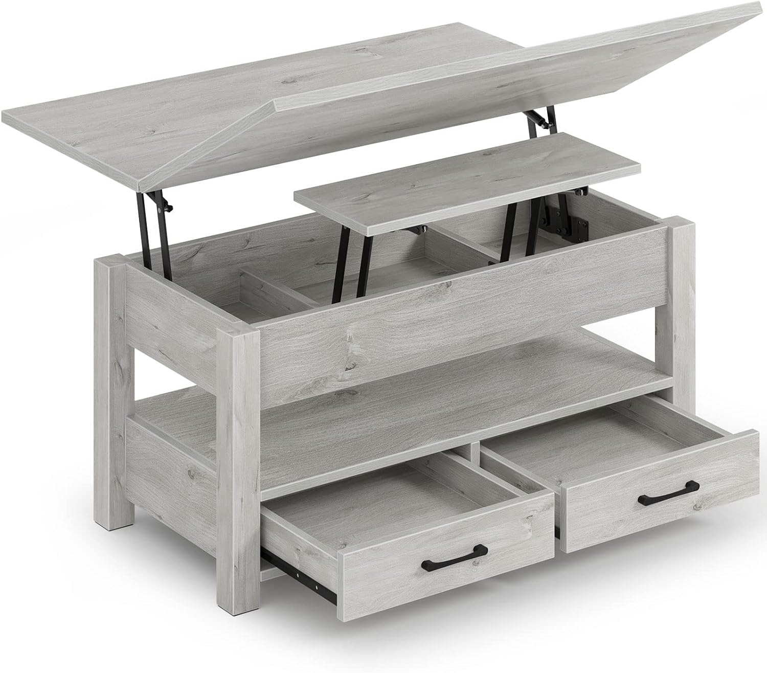 Lift-Top Convertible Coffee Table with Storage – Multi-Function Living Room Table
